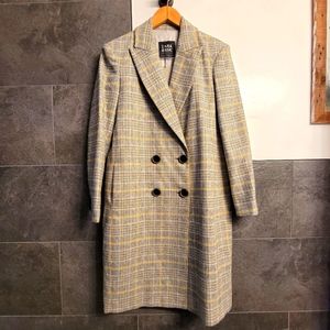 Zara Basic Checkered Outerwear. XS